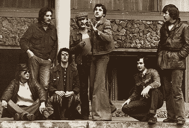 Александр Лерман (второй слева) и «Весёлые ребята», Брест, 1973